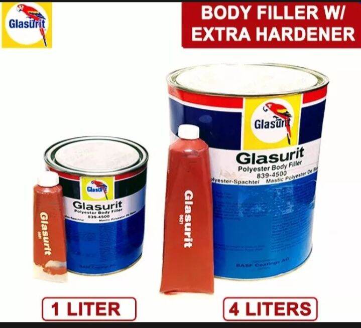 Glasurit Body Filler With Hardener 1 Liter Lazada PH