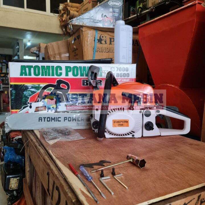 Mesin Potong Kayu Chainsaw Sinso Senso Mini Atomic Power