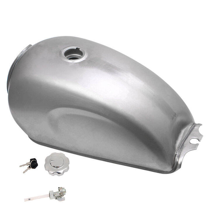 9L 2 4 Gallon Universal Custom Motorcycle Cafe Racer Gas Fuel Tank