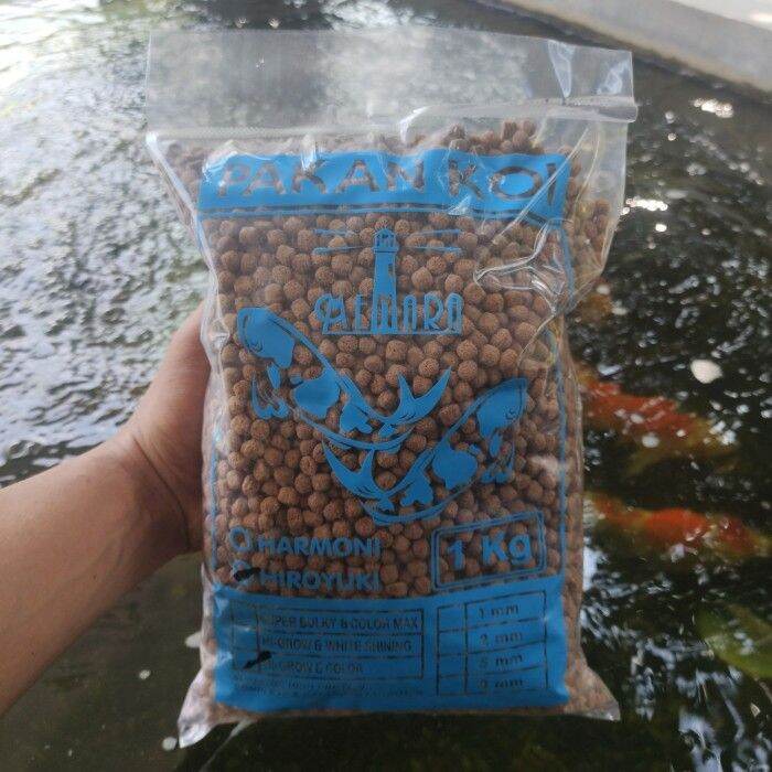 Repack Kiloan 1kg Pakan Pelet Ikan Koi HIROYUKI HI GROWTH COLOR S