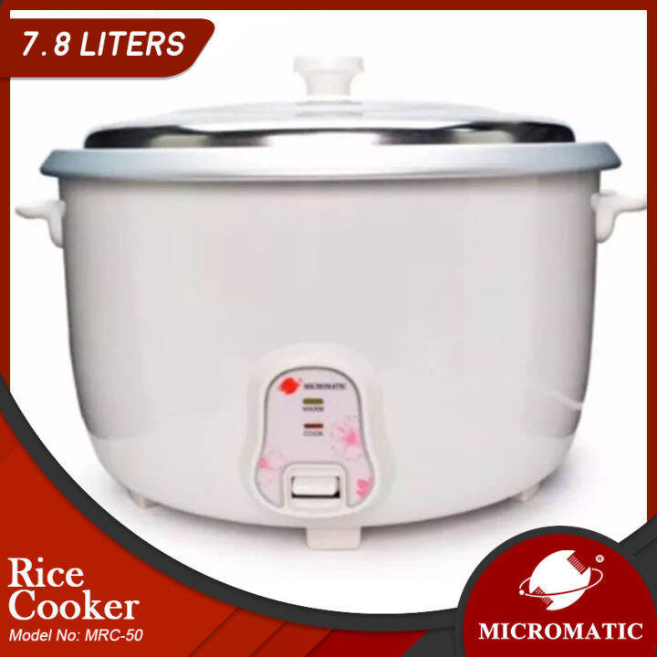 Micromatic MRC 50 7 8L 45cups Heavy Duty Rice Cooker Lazada PH