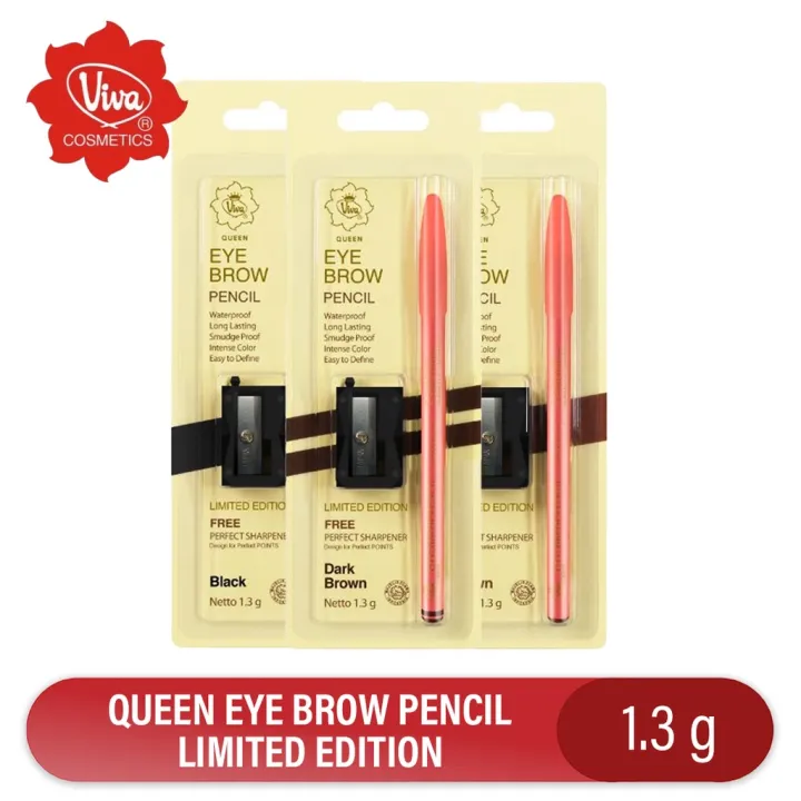 Viva Pensil Alis Viva Queen Eye Brow Pencil Tersedia Pilihan