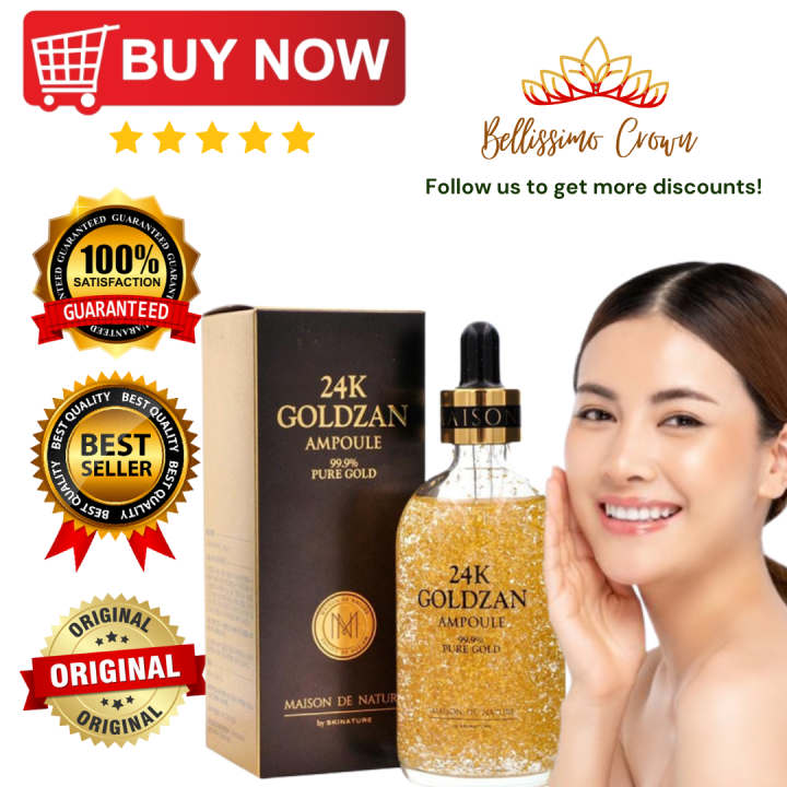 Authentic 24K Goldzan Serum Ampoule 99 9 Pure Gold Made In Korea