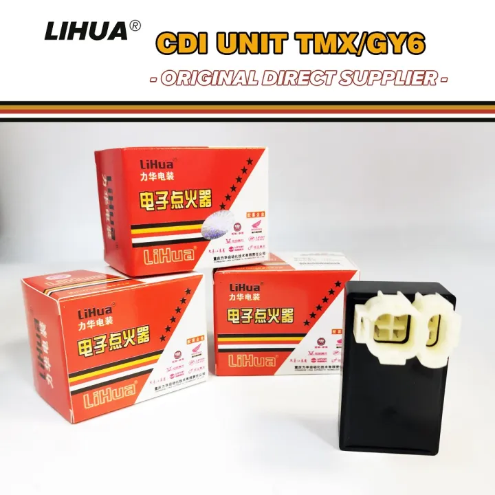 ZR FOR LIHUA Original CDI Unit Honda TMX 155 GY6 6 Pins Lazada PH