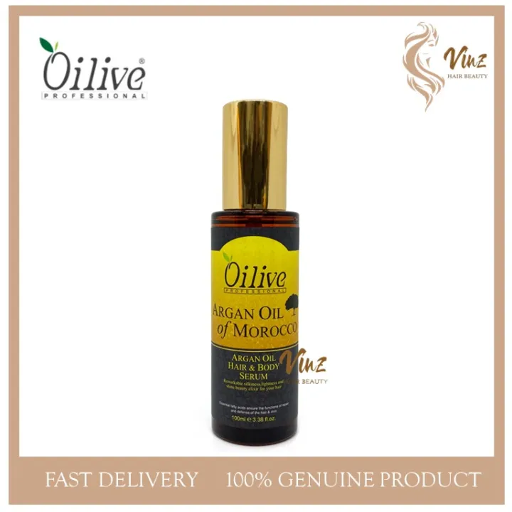 Oilive Morocco Argan Oil Hair Body Serum Ml Lazada