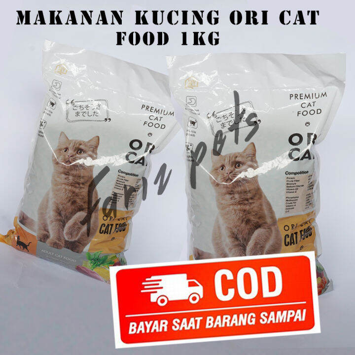 Makanan Kucing Ori Cat Kg Kemasan Repack Kibble Bentuk Ikan Oricat