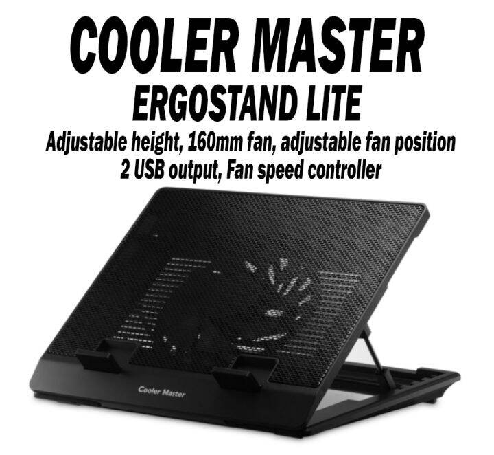 Cooler Master Notepal Ergostand Lite Adjustable Height And Fan Position