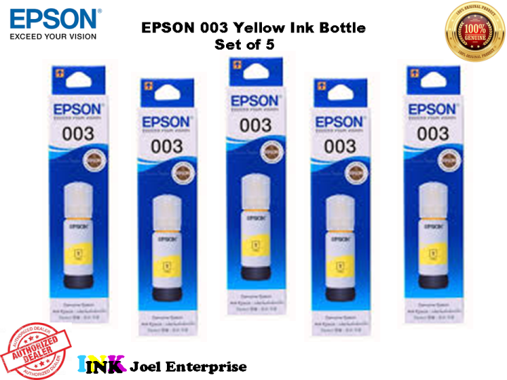 Epson Yellow Original Ink Bottle Set Of Bundle Lazada Ph