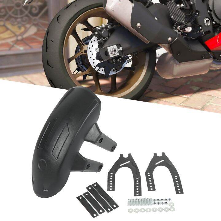 Motorcycle Rear Mudguard Black Universal Rear Tire Mud Flap Practical