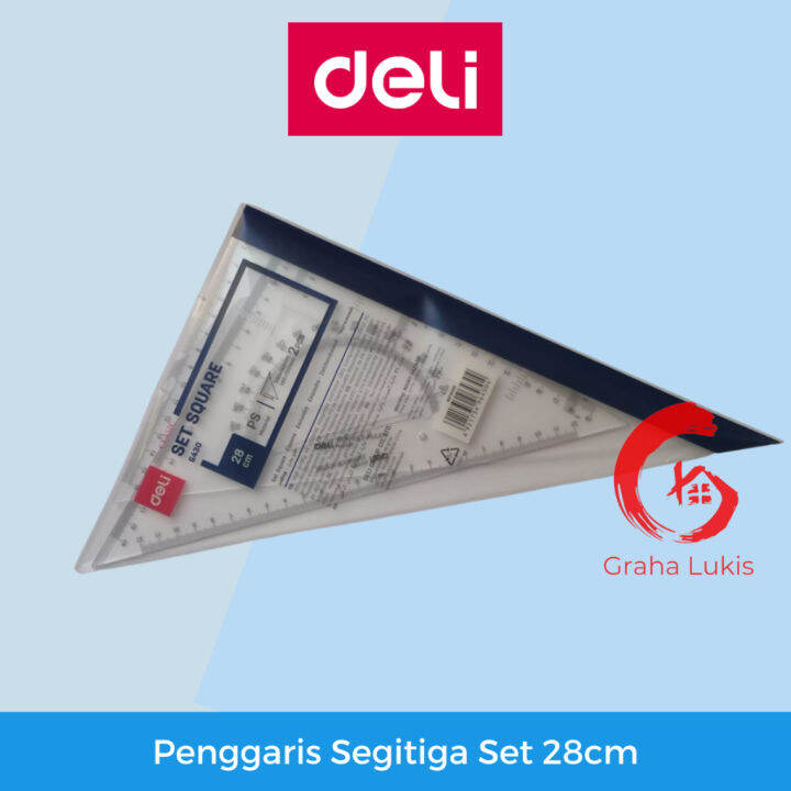 Penggaris Segitiga Set 28cm Lazada Indonesia