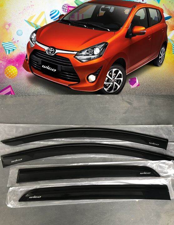 Toyota Wigo Rain Guard Window Visor 2017 2019 Lazada PH