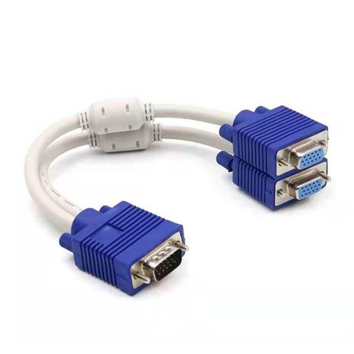 Rgb Vga Male To Vga Hdb Female Splitter Adapter Extension Cable W