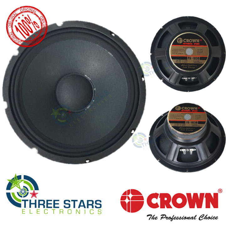 Original Crown PA 1030 10 Inch 300W Max Instrumental Speaker Lazada PH