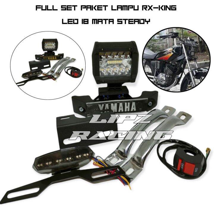 PAKET LAMPU RX KING KOMPLIT LAMPU LED STOP LED 3IN1 BEHEL FULL