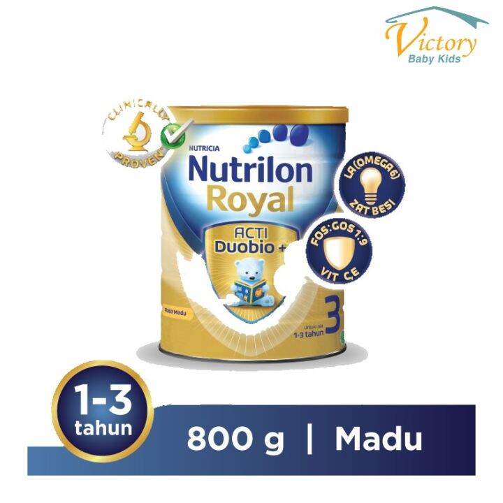 Nutricia Nutrilon Royal 3 Madu Acti Duobio 800gr 1 3 Tahun Susu Formula