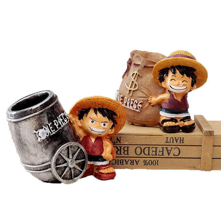 Kuyes Anime Gifts Resin Luffy Pirate Doll Toys Luffy Action Figures