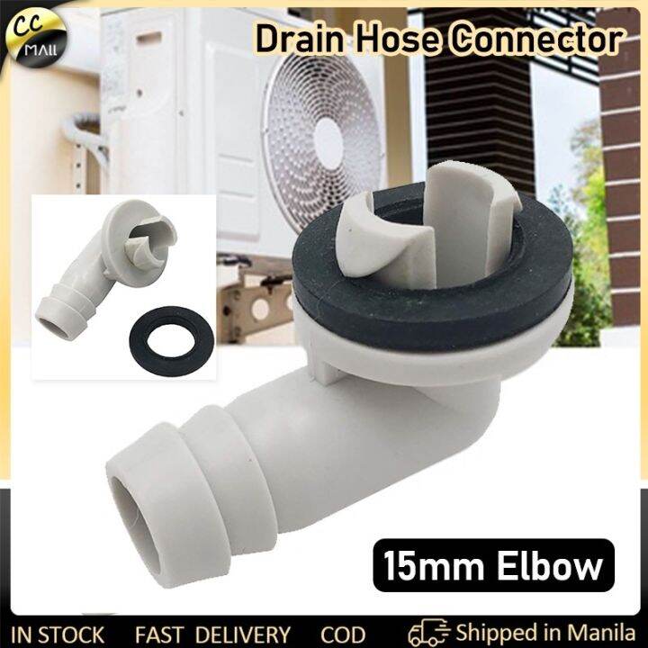 New Mm Air Conditioner Drain Hose Connector Elbow Fitting With Rubber