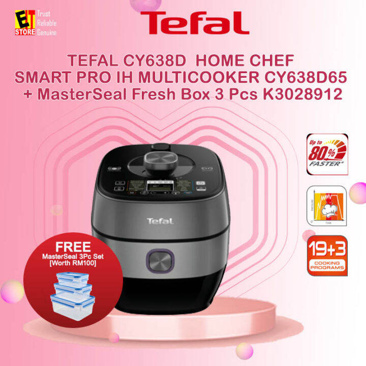 TEFAL CY638D HOME CHEF SMART PRO IH MULTICOOKER CY638D65 MasterSeal