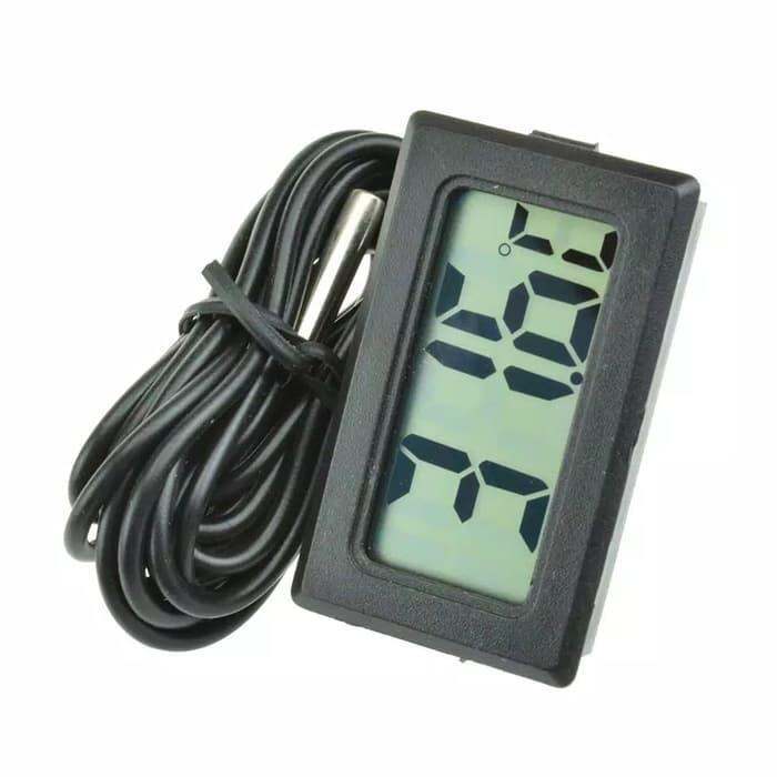 Thermometer Termometer Digital Suhu Air Aquascape Aquarium Tubuh Ruang