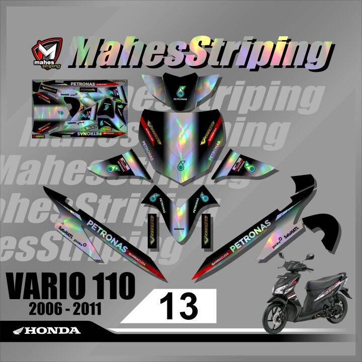 Decal Hologram Vario 110 Laser Chrom Decal Stiker Fullbody Vario 110