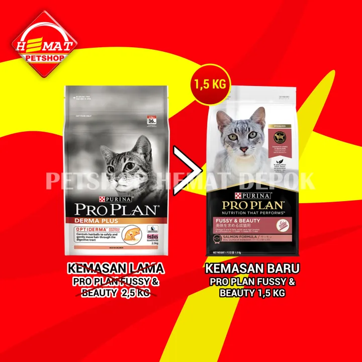 Makanan Kucing Pro Plan Proplan Derma Plus 2 5 Kg Lazada Indonesia