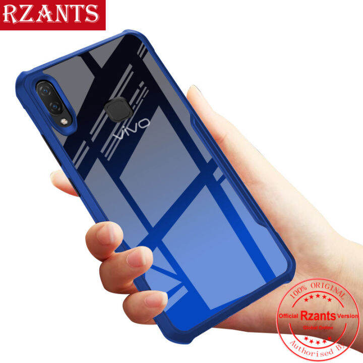 Rzants For VIVO Y91 Y95 Hard CaseHawk EyeTransparent Silica Gel Matte