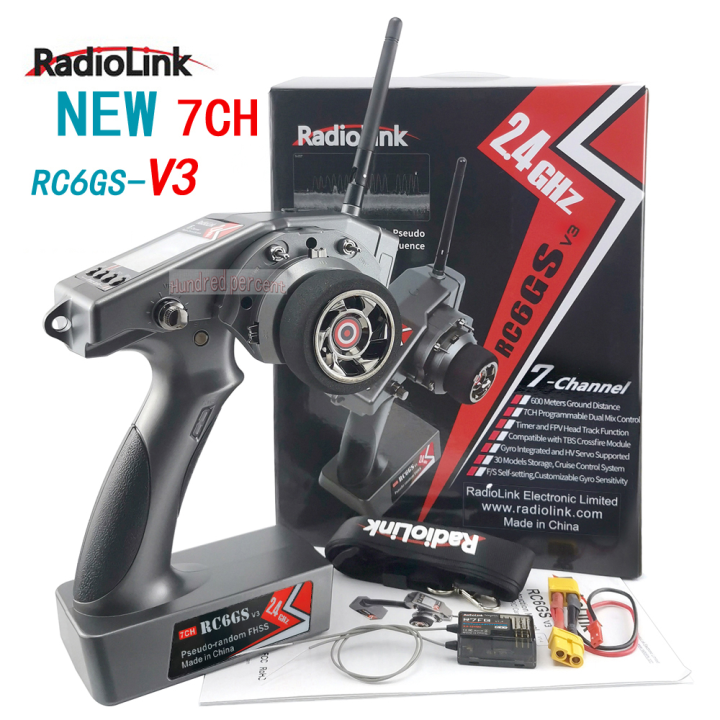 RadioLink RC4GS RC6GS V3 2 4G 5CH 7CH 400M 600M ระยะทางรโมทคอนโทรล