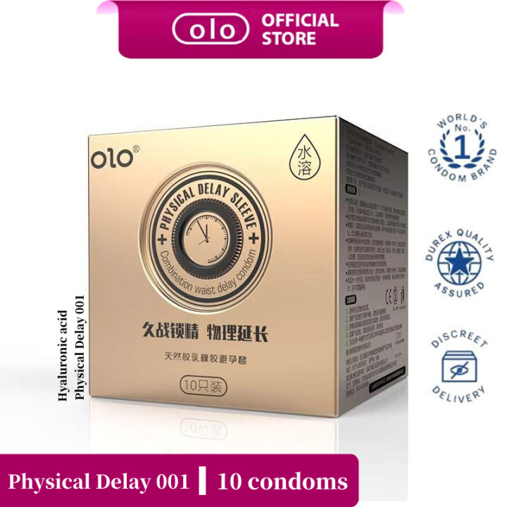 Olo Neo Ultra Thin Physical Delay Hyaluronic Acid Condoms Kondom