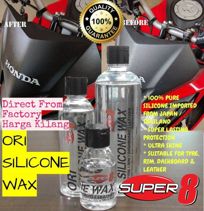 Buy 2 Free 1 Pengilat Wax Tayar Kilat Super8 100 Ori Silicone Wax