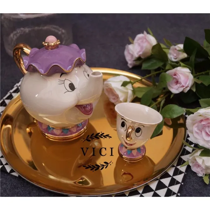 Vi I Beauty And The Beast Mrs Potts And Chip Tea Set Afternoon Teacup