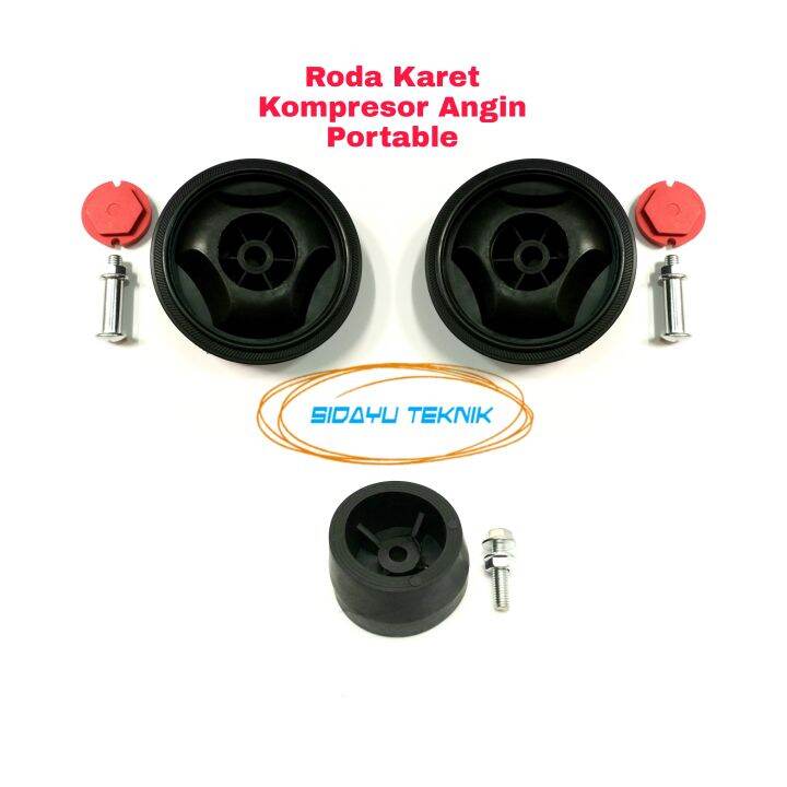 Roda Kompresor Angin Listrik Portable Set Lazada Indonesia