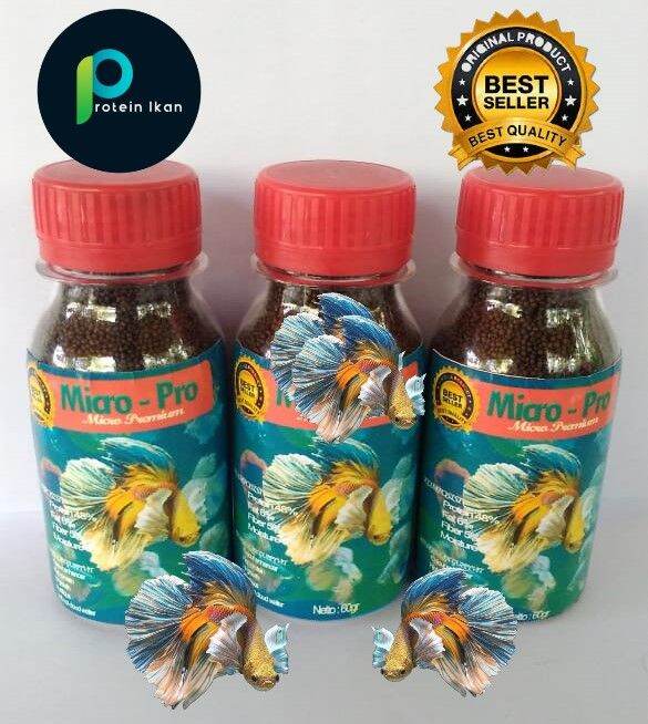 Micro Vit Ikan Pelet Microvit Mm Pakan Cupang Ikan Hias Kecil