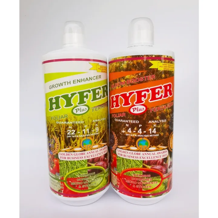 Hyfer Plus Growth Enhancer Bloom Booster Foliar Fertilizer Liter