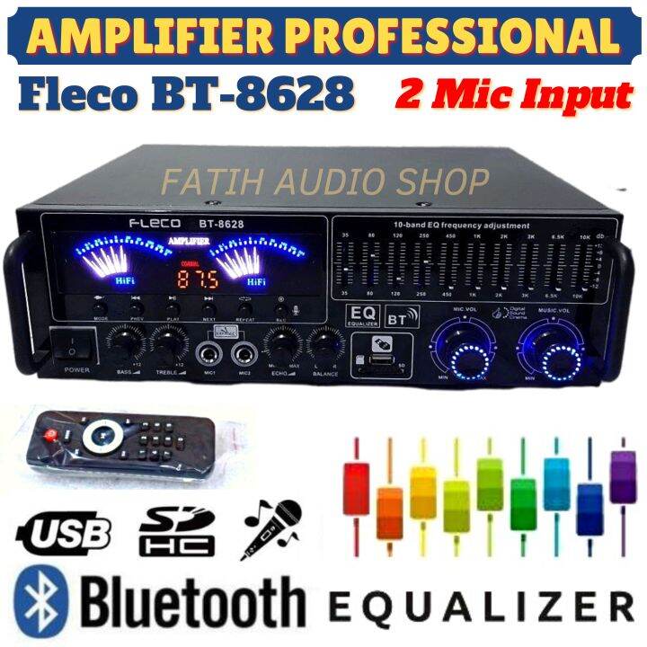 PROMONEW PRODUK AMPLI Amplifier Sunbuck Bluetooth Audio FLECO BT 8628