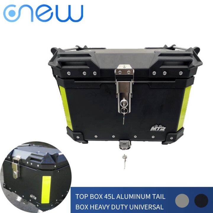 Onew Motorcycle Alloy Top Box Tail Box Liters Waterproof Heavy Duty