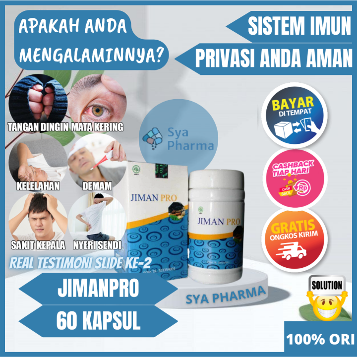 Obat Jamu Herbal Kapsul Jiman Pro Isi 60 Untuk Stroke Kanker Rematik