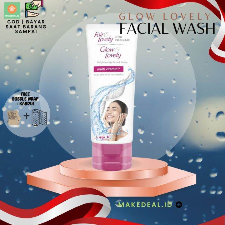 Fair Lovely Glow And Lovely Brightening Facial Foam Ml Sabun Cuci