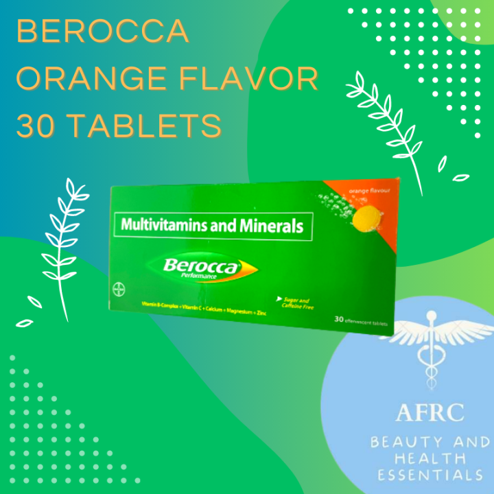 AFRC Berocca Effervescent Tablet 30 Pieces Lazada PH