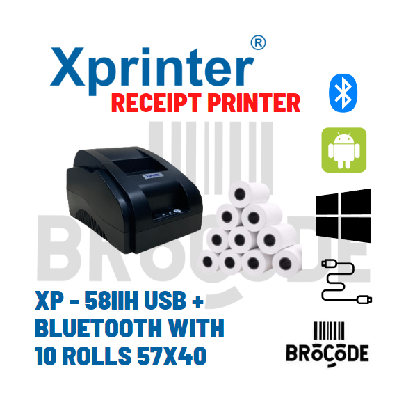 Xprinter Xp Iih Usb Bluetooth Thermal Receipt Printer Mm Pos