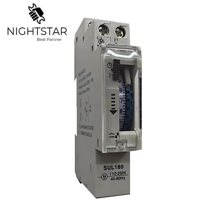 SUL 180A 15 Minutes Mechanical Timer 24 Hours Programmable Din Rail