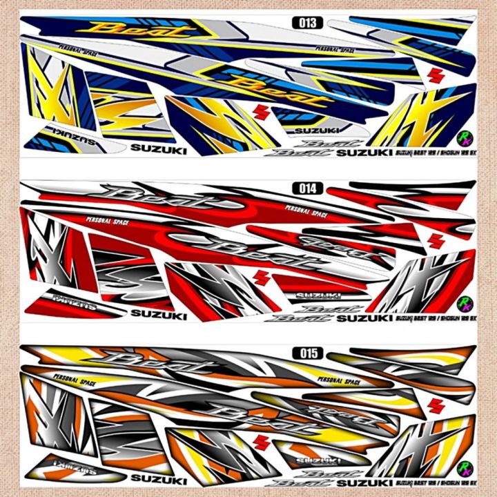 Sticker Striping Variasi Thailand Thailook Suzuki Shogun 125 R Motif