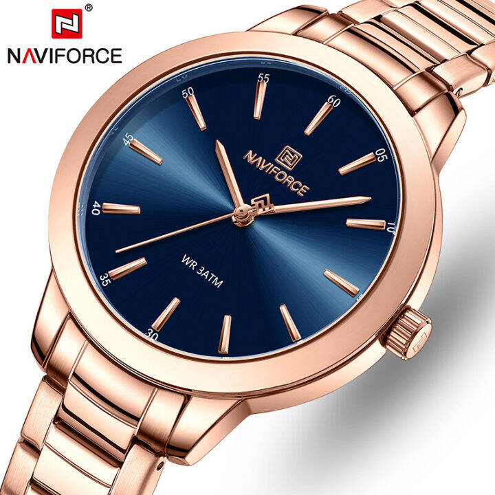 NAVIFORCE Top Luxury Brand Women Watch Quartz Classic Lady Waterproof