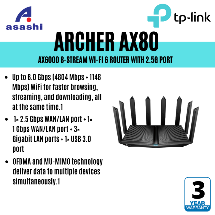 Tp Link Archer Ax Ax Stream Wi Fi Router With G Port Lazada