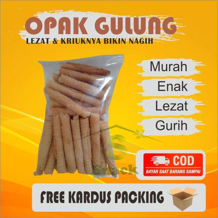 OPAK GAMBIR GULUNG SEMPRONG 200 GRAM SNACK KILOAN CEMILAN MAKANAN