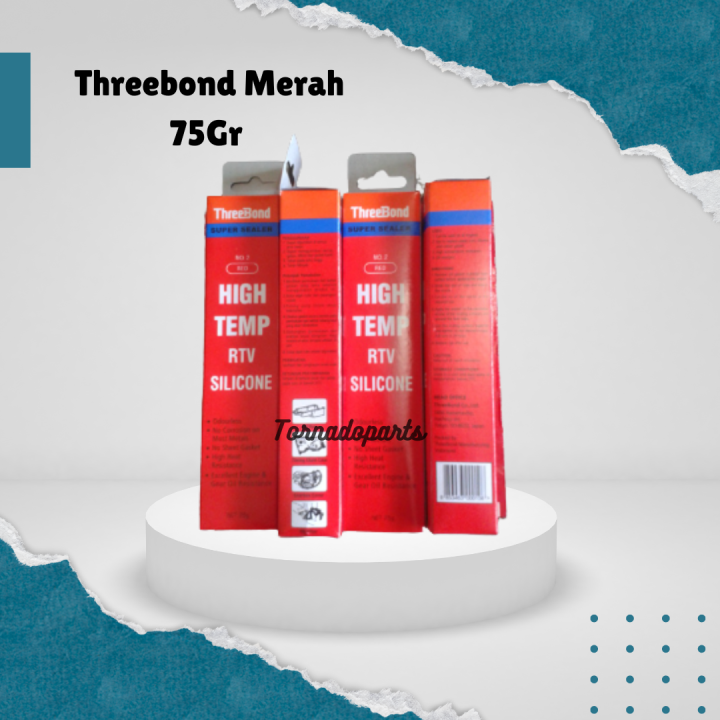 Lem Threebond No Red Gram Silicone Rtv High Temp Super Sealer