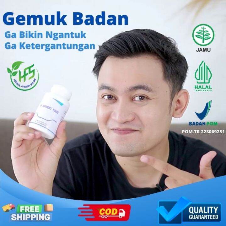 Hf Weight Obat Gemuk Penggemuk Badan Isi Kapsul Bpom Lazada