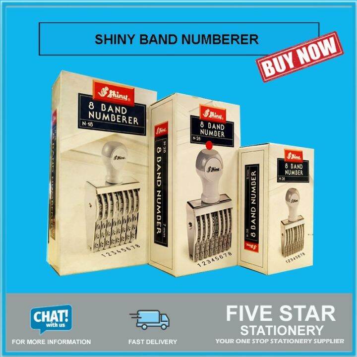 SHINY N18 N28 N38 8 Band Number 9mm 7mm 5mm Lazada