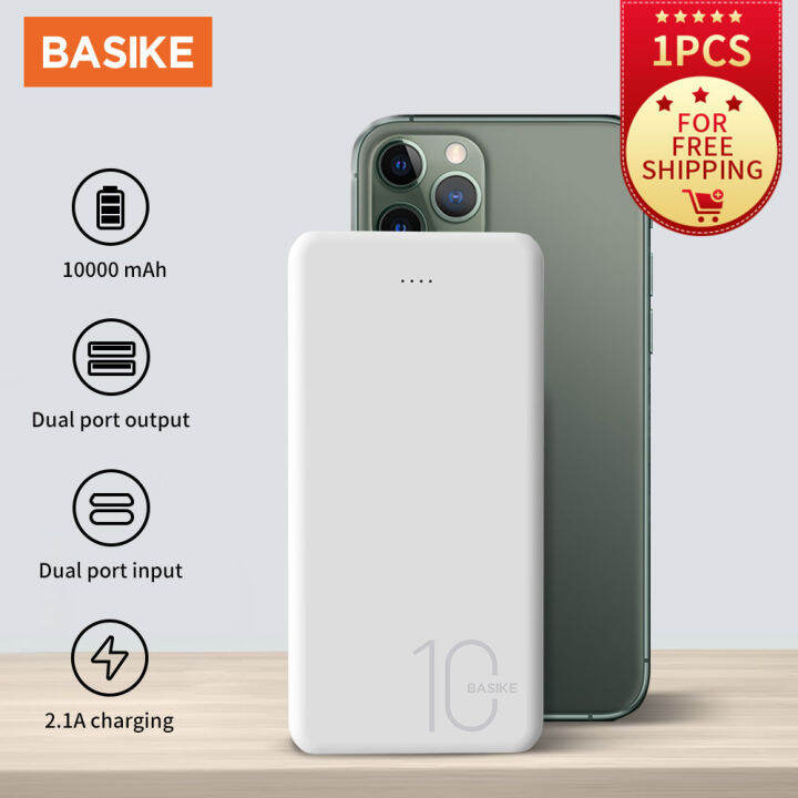 BASIKEPowerbank 10000mAh Power Bank Portable Mini Murah Fast Charging