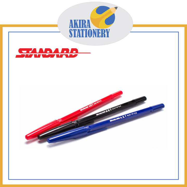 Pulpen Pen Pena Standard Ae Merah Biru Hitam Lazada Indonesia