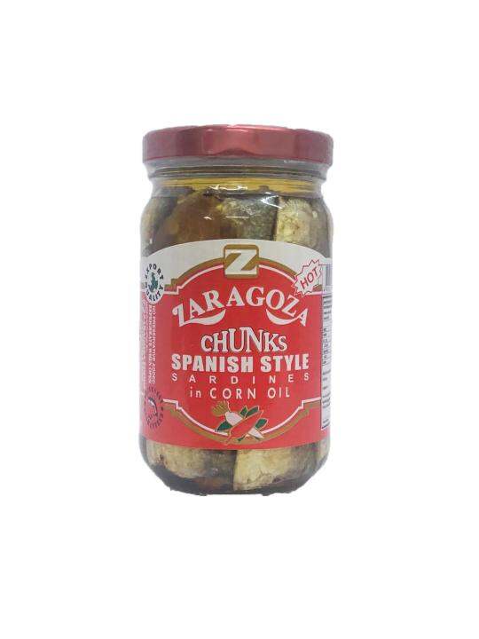 Zaragoza Spanish Style Chunks Sardines In Corn Oil Hot 227g Lazada PH